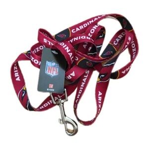 NFL Arizona Cardinals Pet Dog Leash NWT Red, Black Heavy Duty Carabiner